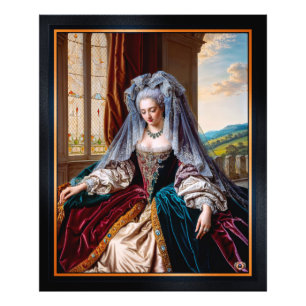 Zeitlose Schönheit einer majestätischen Dame mit S Fotodruck