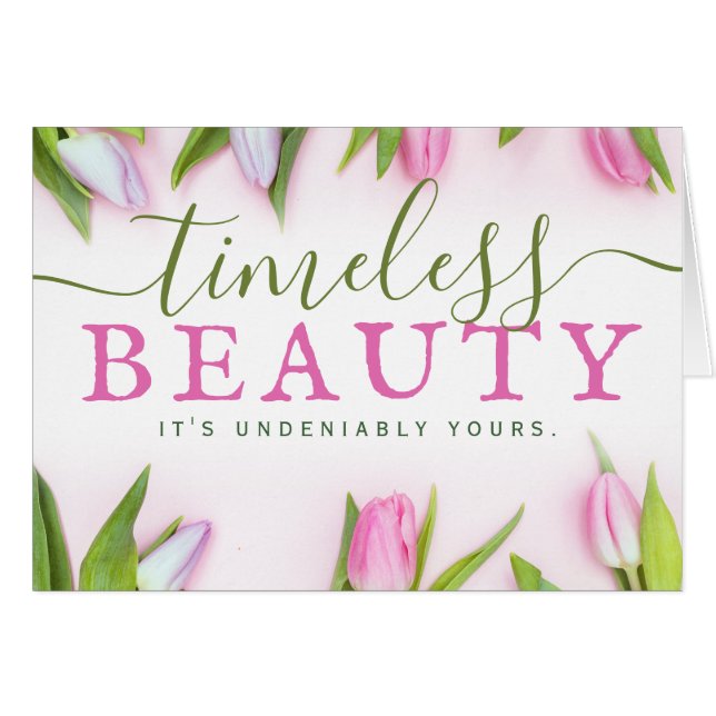 Zeitlose Schönheit. Es ist unbestritten deins. (Vorderseite (Horizontal))