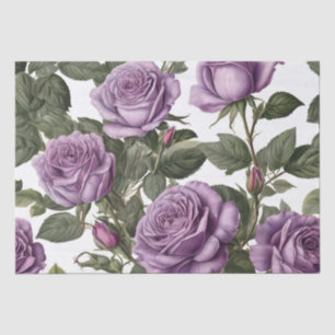"Zeitlose Schönheit: Lila Vintage Rose der Provinz Seidenpapier