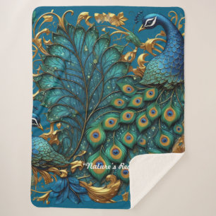 "Zeitlose Schönheit von Peacock" Sherpadecke