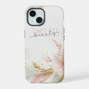 Zeitlose Schönheit - Zalara Luxe Tan & Gold Marmor iPhone 15 Hülle