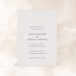 Zeitlose Schwarz-Weiß-Hochzeit speichern Sie das D Folieneinladung