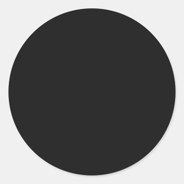 Zeitlose schwarze, ZOLLBARE Sticker (Vorderseite)