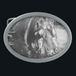 **"Zeitlose Stärke: Grauschwarz und Weiß Hippo Ovale Gürtelschnalle<br><div class="desc">In einem Schwarz-Weiß-Graupeneffekt ist ein Hippo in einem Teich abgebildet</div>