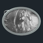 **"Zeitlose Stärke: Grauschwarz und Weiß Hippo Ovale Gürtelschnalle<br><div class="desc">In einem Schwarz-Weiß-Graupeneffekt ist ein Hippo in einem Teich abgebildet</div>