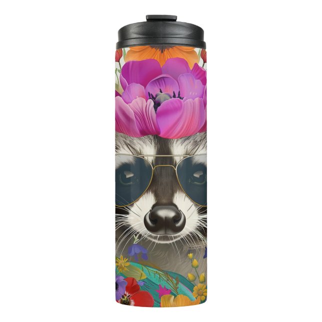 Zeitlose Stile, Raccon Thermosbecher (Vorderseite)