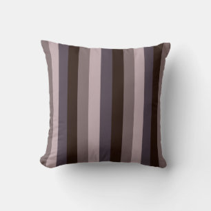 Zeitlose Streifen Aubergine Farbe Kissen