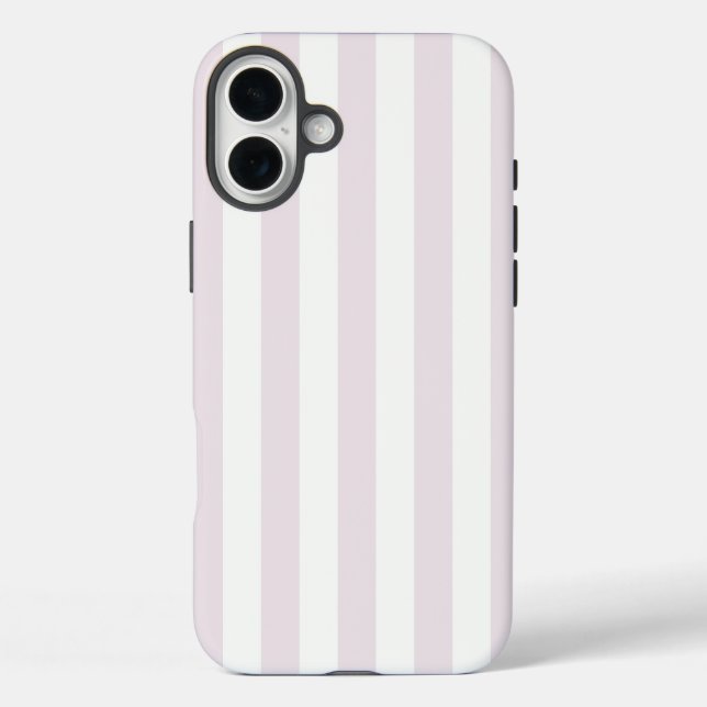 Zeitlose Streifen Pastellrosa Case-Mate iPhone Hülle (Rückseite)