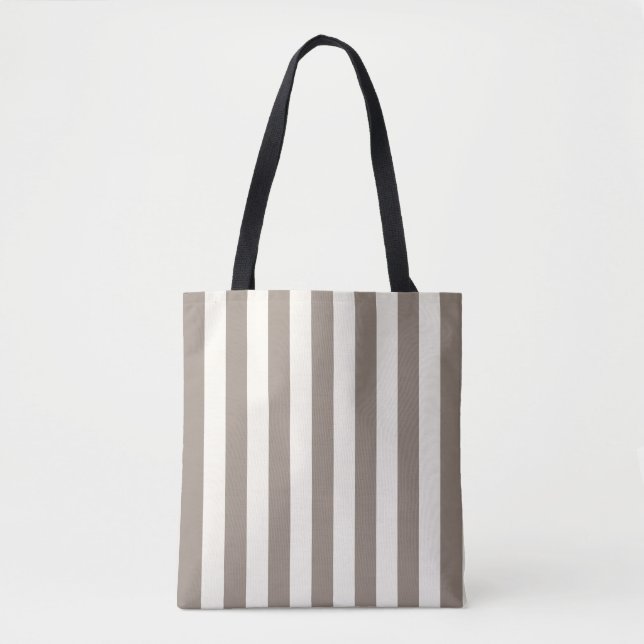 Zeitlose Streifen Taupe Creme (Vorderseite)