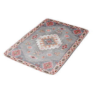 Zeitlose Themen: Heritage Boho Marokkanische Geome Badematte