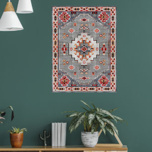 Zeitlose Themen: Heritage Boho Marokkanische Geome Poster
