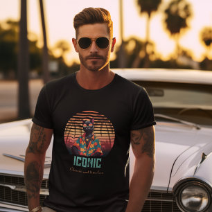 Zeitlose tropische Katzenhöhe T-Shirt