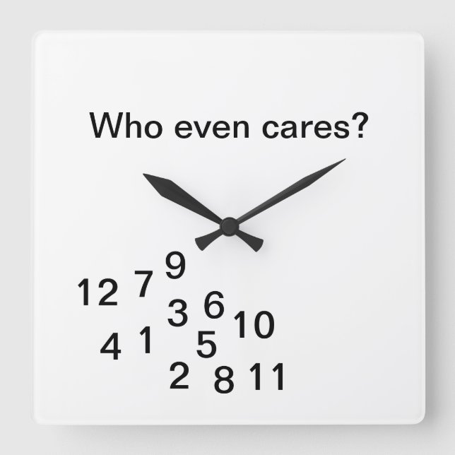 Zeitlose Wanduhr (Vorderseite)