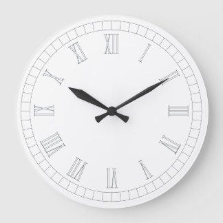 Zeitlose Wanduhr mit römischen Ziffern