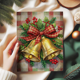 Zeitlose Weihnachtsglocken Reispapier-Stephanskran Seidenpapier