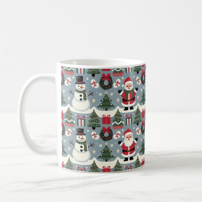Zeitlose Weihnachtsmuster-Sammlung Kaffeetasse (Links)