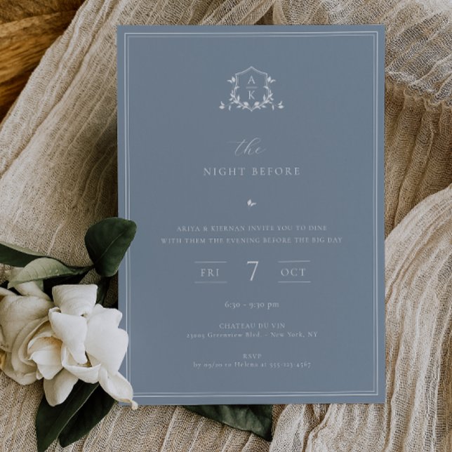 Zeitlose Weinstöcke die Nacht vor duftendem Blau Einladung (Von Creator hochgeladen)