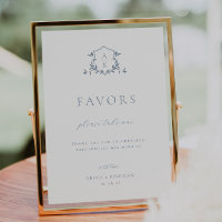 Zeitlose Weintrauben Dusty Blue Wappen Gefallen Ze