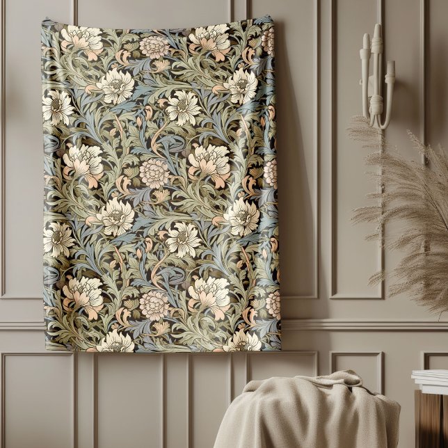 Zeitlose William Morris Classic Blumenmuster Fleecedecke (Timeless William Morris Classic Floral Patterns Fleece Blanket)