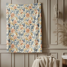 Zeitlose William Morris Classic Blumenmuster Fleecedecke