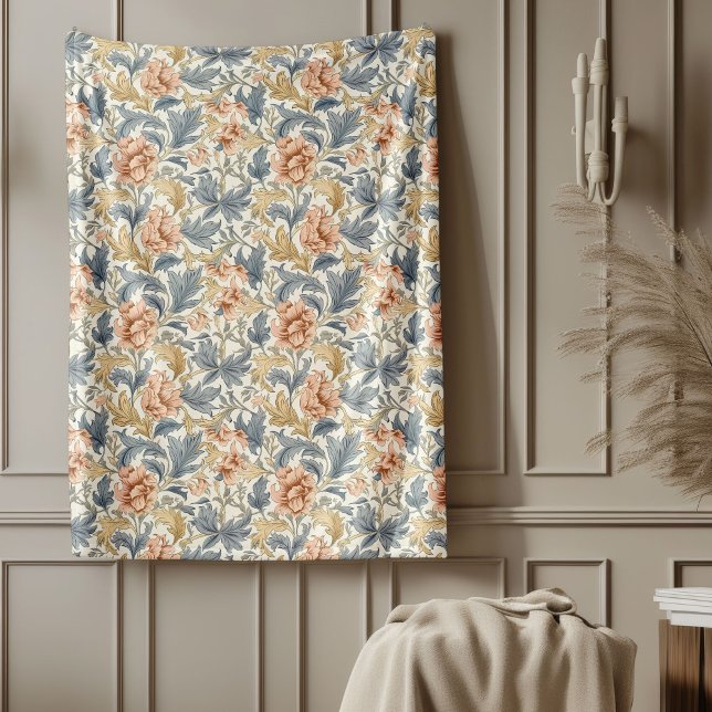 Zeitlose William Morris Classic Blumenmuster Fleecedecke (Timeless William Morris Classic Floral Patterns Fleece Blanket)