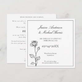 Zeitloser Blendenzustand mit Textkarte Save the Da Date