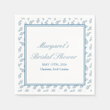 Zeitloser Blue Garden Elegantes klassisches Brautp