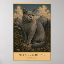 Zeitloser Charme: Britisch Kurzhaar Poster