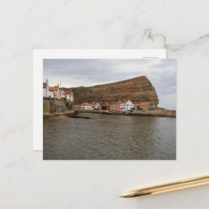 Zeitloser Charme des Hafens von Staithes Postkarte