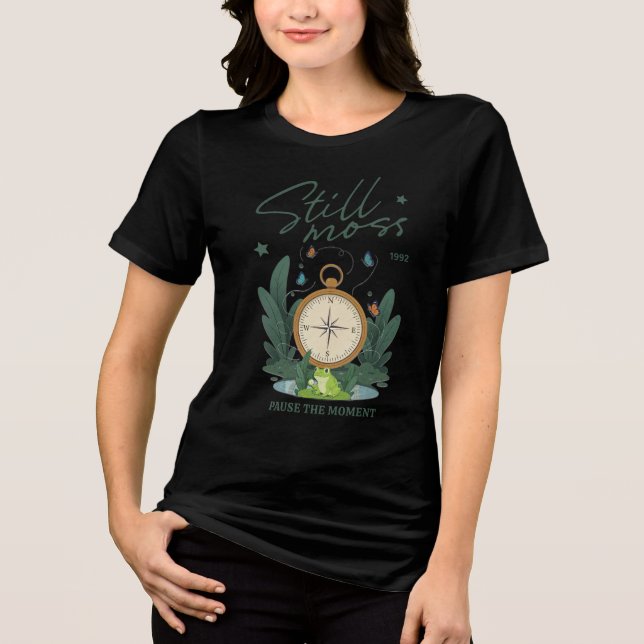 Zeitloser Froschsee-Tee Tri-Blend Shirt (Vorderseite)