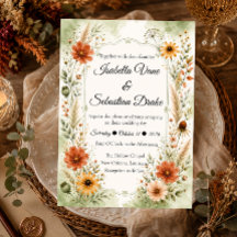 Zeitloser Herbstgarten Blumige Hochzeit