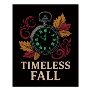 Zeitloser Herbstposter Poster