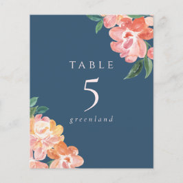 Zeitloser Hochzeitstisch aus Rosa und Blauer Flora