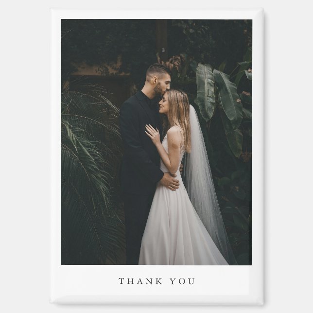 Zeitloser Klassiker Foto Formale Hochzeit Magnet (Vorderseite)
