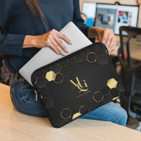 Zeitloser Luxus | Minimaler Monogramm-Laptop-Sieb