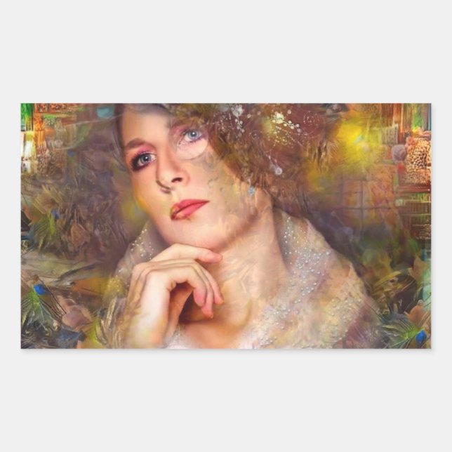 Zeitloser Moment Rechteckiger Aufkleber (Vorderseite)