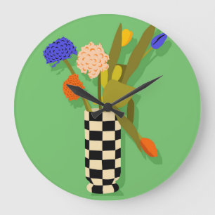 Zeitloser Pott Große Wanduhr