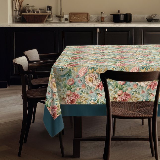 Zeitloser Rokoko Tapestry Raffinierte Touch Tischdecke (Timeless Rococo Tapestry Sophisticated Touch Tablecloth)