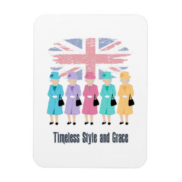 Zeitloser Stil und Grace-RIP Queen Elizabeth II Magnet