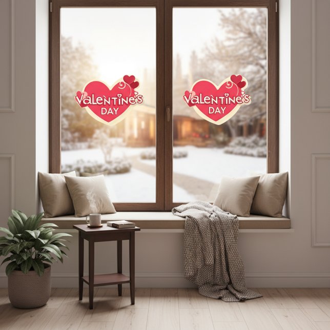 Zeitloser Valentinfenster Akzent - Fensteraufkleber (Timeless Valentine Window Accent - Window Cling)