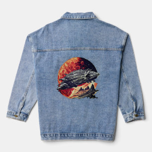 Zeitloses Abenteuer: Steampunk Odyssey Jeansjacke