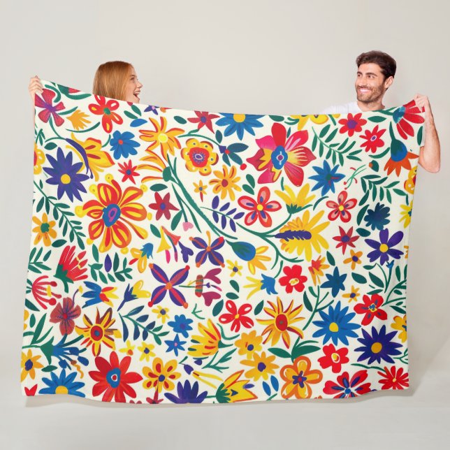 Zeitloses Blumengrace 60x80 Fleece Blanket (Beispiel)