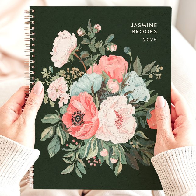 Zeitloses dunkles florales benutzerdefiniertes Nam Planer (Von Creator hochgeladen)