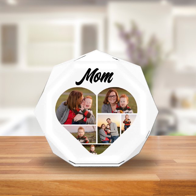 Zeitloses Familiengeschenk für Mama Fotoblock (Mother’s Day Family Photo Block)