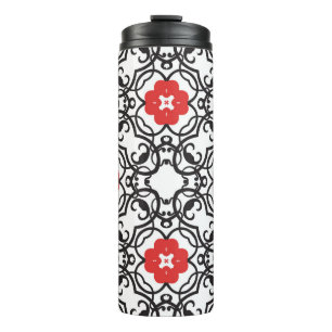 Zeitloses Florales Vintage: Nahtloser Klassiker Thermosbecher