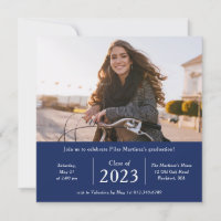 Zeitloses Foto der Klasse 2023 Graduation Party