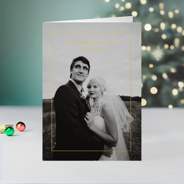 Zeitloses Foto Moderne Hochzeit Weihnachten (Feiertag In Situ 2)