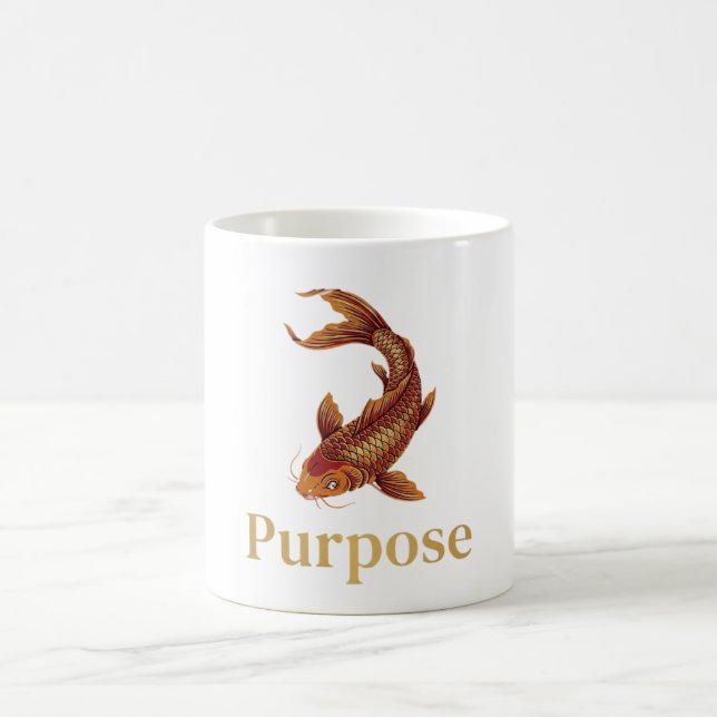 Zeitloses Koi-Geschenk, Symbol der Stärke Kaffeetasse (Mittel)