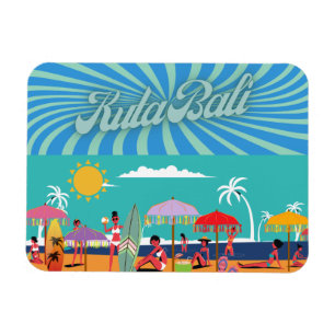 Zeitloses Kuta: Fun Bali Magnetkarte Magnet