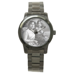 Zeitloses Portrait von Mutter und Tochter Armbanduhr